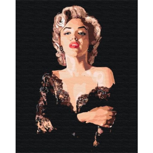 Érzéki Marilyn - Számfestő készlet kereten 40x50_