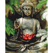 Buddha - Számfestő készlet kereten 40x50