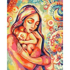 Anyai szeretet 2 - Számfestő készlet kereten 40x50