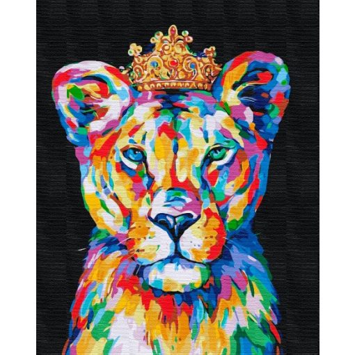 Hercegi oroszlán - Számfestő készlet kereten 40x50_