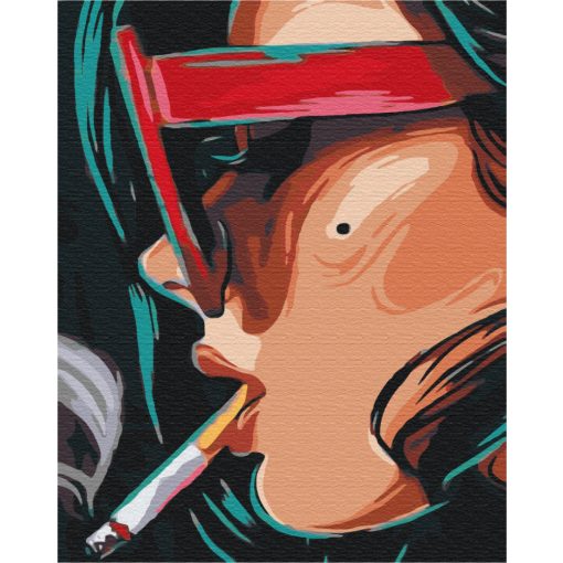 Cigarettafüst - Számfestő készlet kereten 40x50
