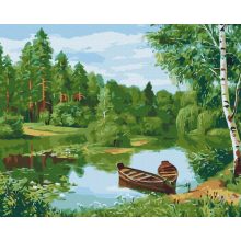 Erdei tavacska - Számfestő készlet kereten 40X50