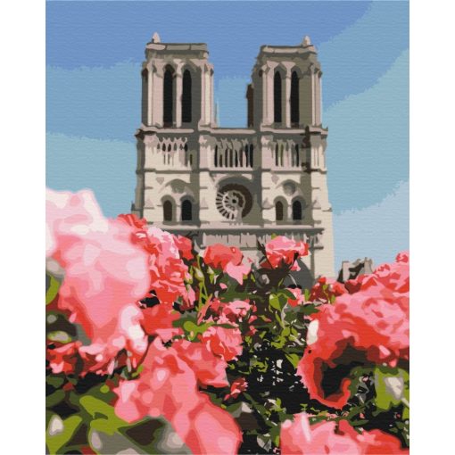 Notre Dame-i Katedrális - Számfestő készlet kereten 40x50_