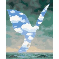   A nagy család - René Magritte - Számfestő készlet kereten 40x50