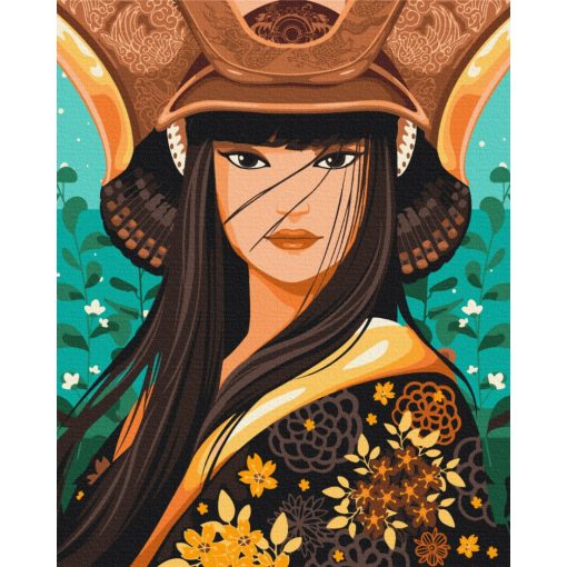 Kínai hercegnő - Számfestő készlet kereten 40x50