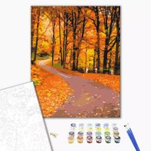 Park ősszel - Számfestő készlet kereten 40X50