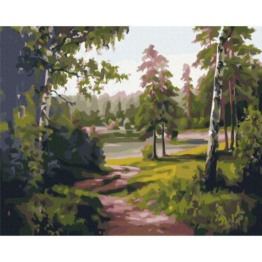 Nyírfa völgy - Számfestő készlet kereten 40x50
