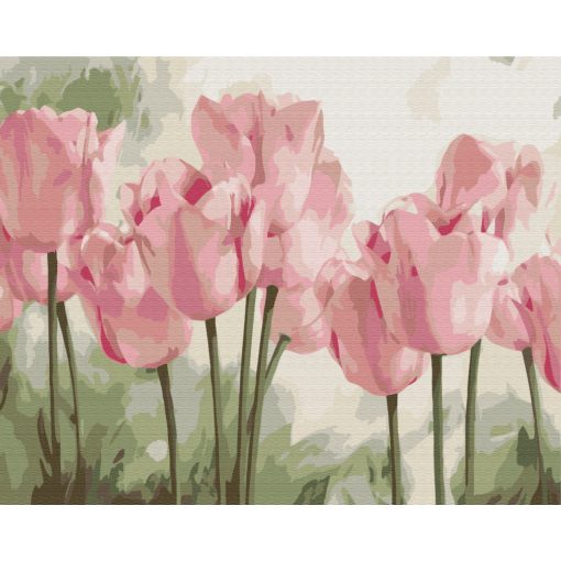 Illatos tulipánok - Számfestő készlet kereten 40x50_