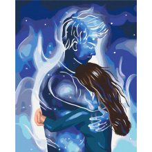 Kozmikus ölelés - Számfestő készlet kereten 40x50