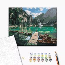 Dolomitok - Számfestő készlet kereten 40X50