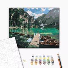 Dolomitok - Számfestő készlet kereten 40X50