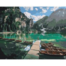 Dolomitok - Számfestő készlet kereten 40X50