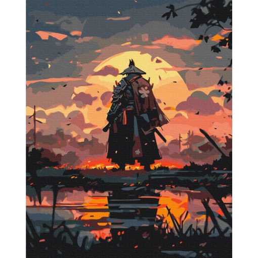 Szamuráj küldetés - Számfestő készlet kereten 40X50
