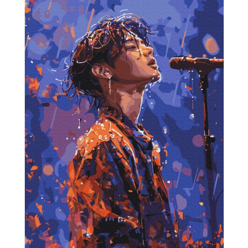 Korea sztárja - Számfestő készlet kereten 40x50
