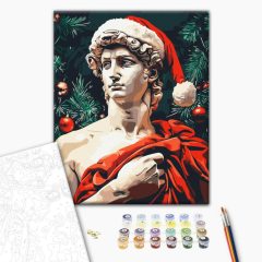   Dávid Ünnepi Hangulatban - Számfestő készlet kereten 40x50