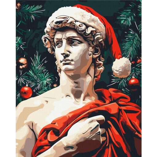 Dávid Ünnepi Hangulatban - Számfestő készlet kereten 40x50