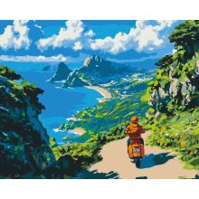 A horizont felé - Számfestő készlet kereten 40X50