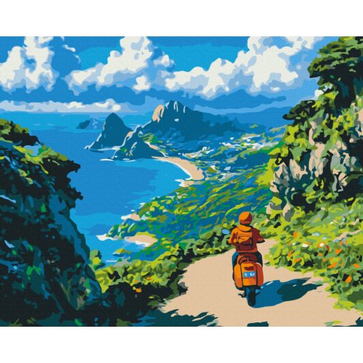 A horizont felé - Számfestő készlet kereten 40X50