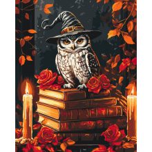 Varázslatos Halloween - Számfestő készlet kereten 40X50