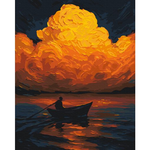 A naplemente csendje - Számfestő készlet kereten 40X50