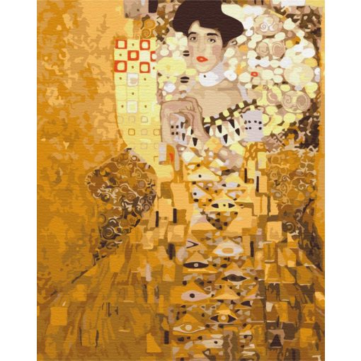Adele Bloch-Bauer portréja - Gustav Klimt - Számfestő készlet kereten 40x50