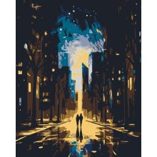 Esti fények - 2 darabos számfestő készlet kereten