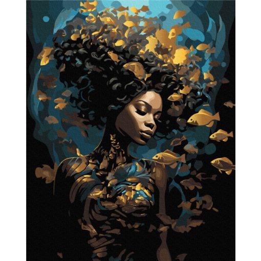 Arany elegancia - 2 darabos számfestő készlet kereten