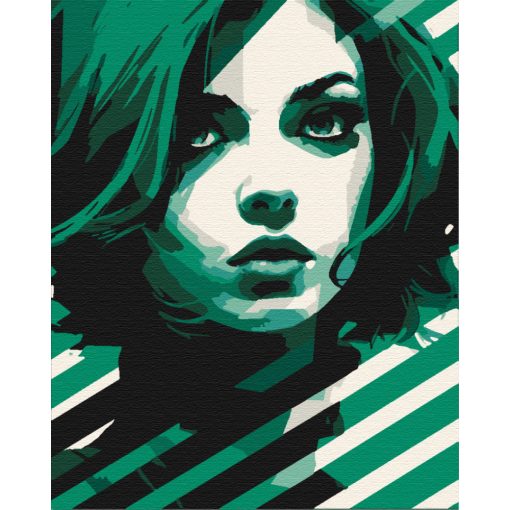 Femme Fatale - 4 darabos számfestő készlet kereten