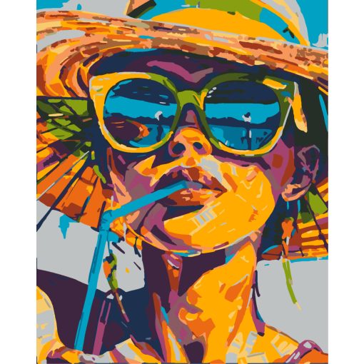 Vibráló Nyár - 3 darabos számfestő készlet kereten