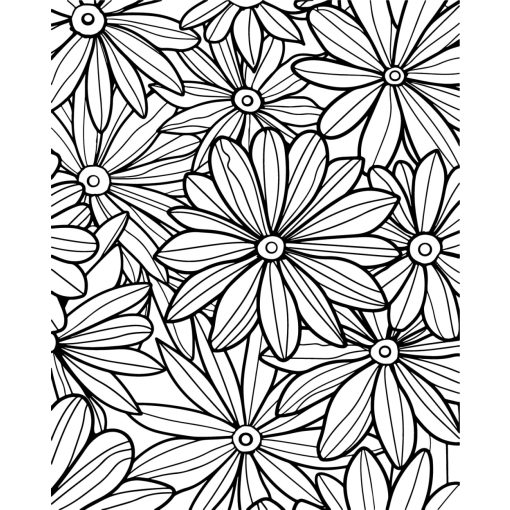 Blumen 1 - Farbretter-Retter-Set auf Keilrahmen 40x50