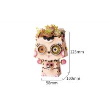 Cica 3D fa puzzle virágtartó