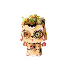 Cica 3D fa puzzle virágtartó