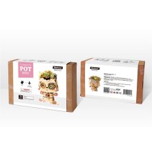 Cica 3D fa puzzle virágtartó
