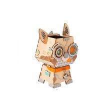 Kutyus 3D fa puzzle virágtartó