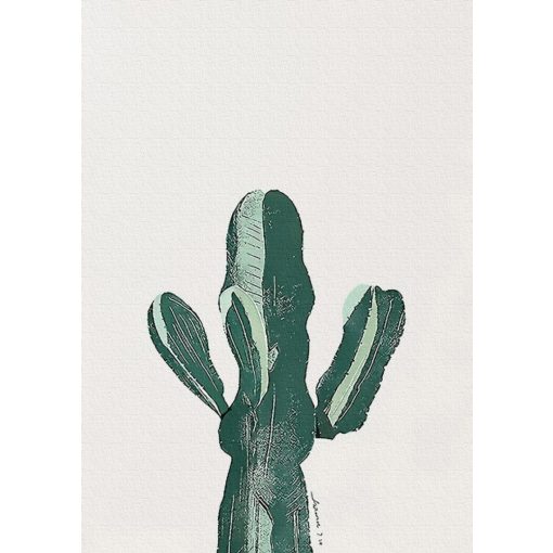 Texasi kaktusz - Számfestő készlet kereten 40x50