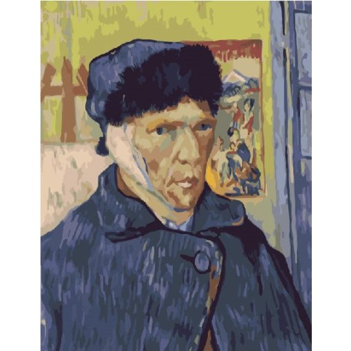 Önarckép - Van Gogh - Számfestő készlet kereten 40x50