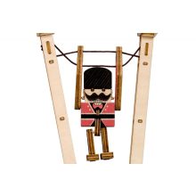 Ugráló katona 3D fa puzzle