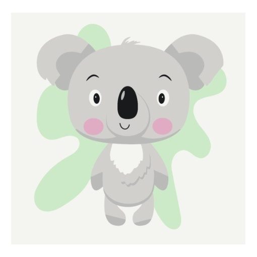 Koala barátság - Kifestő készlet kereten gyerekeknek 20x20_