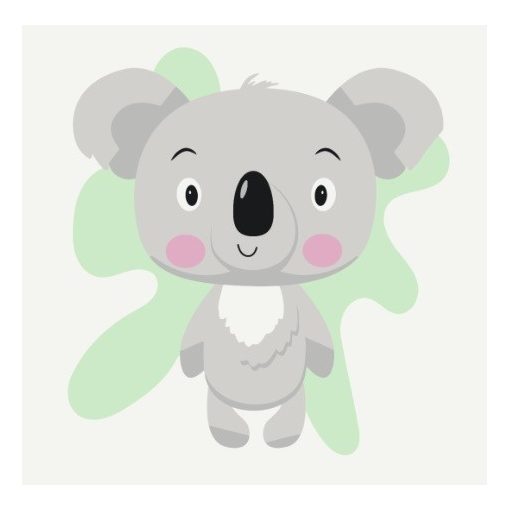 Koala barátság - Kifestő készlet kereten gyerekeknek 20x20