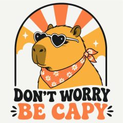   Laza Capybara - Számfestő készlet kereten gyerekeknek 20x20