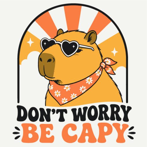Laza Capybara - Számfestő készlet kereten gyerekeknek 20x20
