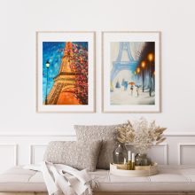 Párizs télen-nyáron 2 db-os - Otthoni-online élményfestő készlet