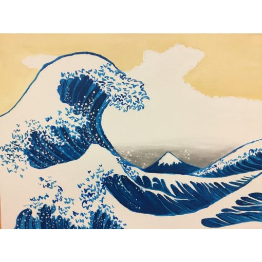 Kacusika Hokuszai - A Hullám - Otthoni-online élményfestő készlet