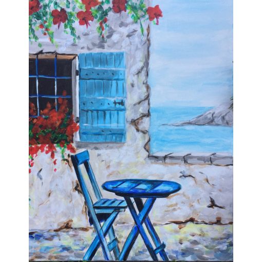 Santorini - Otthoni-online élményfestő készlet