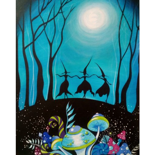 Boszorkánytánc világító festmény - Otthoni-online élményfestő készlet