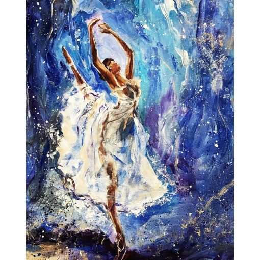 Táncoló balerina - Otthoni-online élményfestő készlet