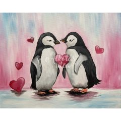 Pingvinek - Otthoni-online élményfestő készlet